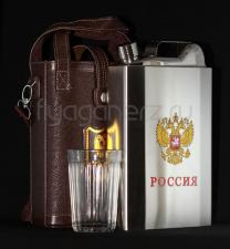 Фляжка канистра 2 литра из нержавейки с чехлом фото